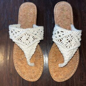 Altar’d State Macrame sandals size 9